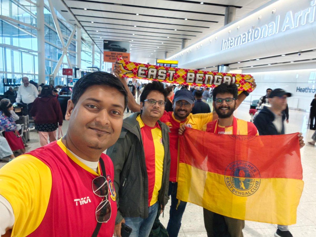 ProbasheEB's tweet image. Getting ready to welcome the team at Heathrow airport in London 🔥🔴🟡

#JoyEastBengal 
#PLNextGen 
#RFDL 
#ProbasheEB 
#promotingEBoutsideWB