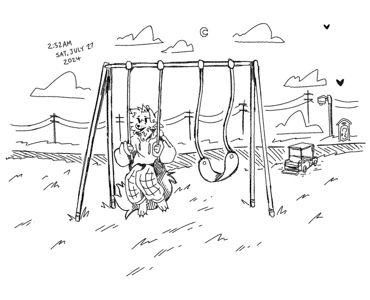 sketched myself where I was while making this drawing somewhere outside at like 1-3am