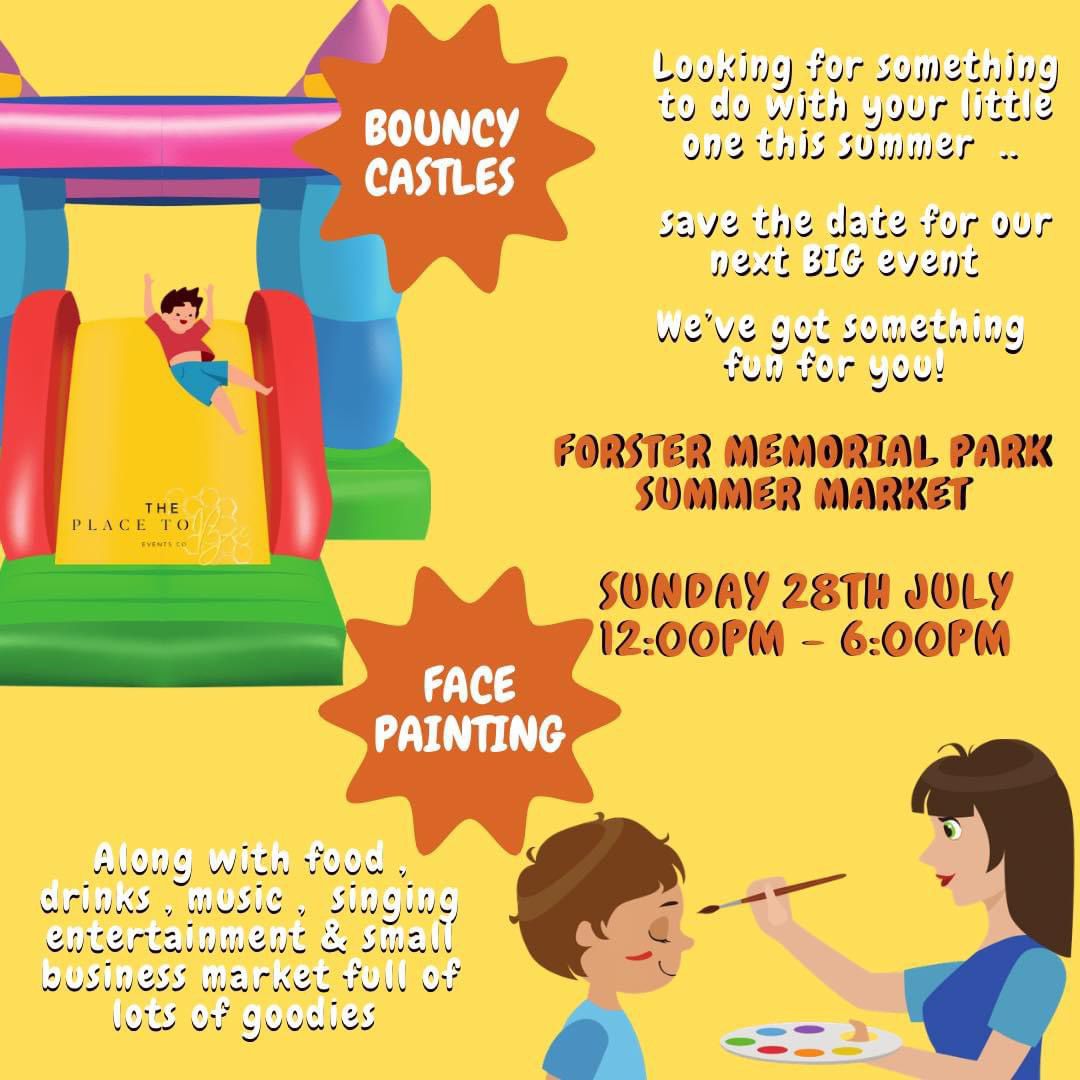 Don't miss <a href="/ForsterMPark/">ForsterMPark</a> Summer Market Sunday 28th 12-6 pm- another great chance to discover our local craft &amp; delicious food businesses,  creative fun for all &amp; share your ideas for older children's play area &amp; girls' design ideas for this