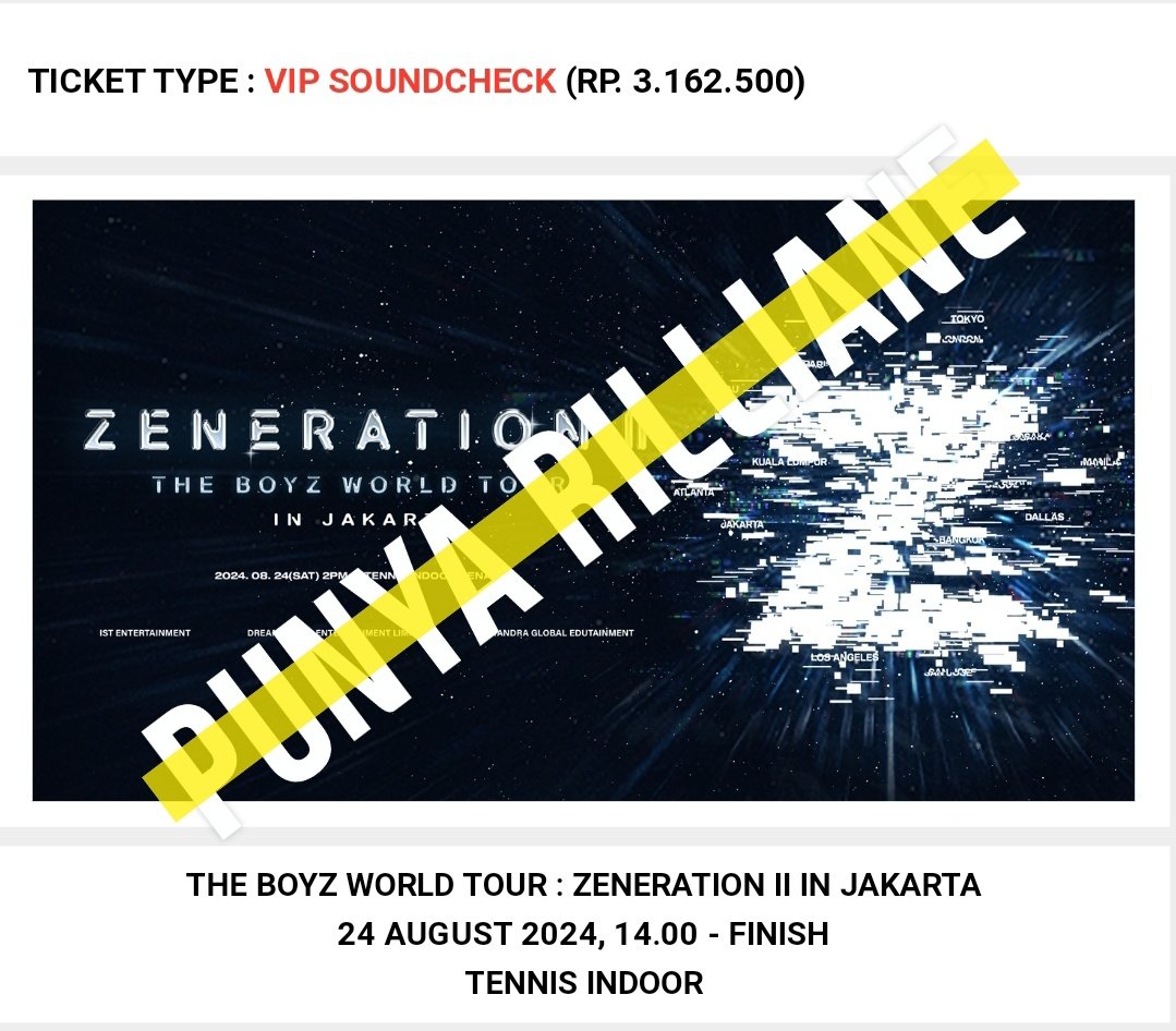 noctumnal_'s tweet photo. help rt please

wts tbz the boyz konser zeneration II jakarta 

1 VIP SOUNDCHECK 

secured 15.00, boleh cod venue full payment with dp kecil/dp setengah 

✅ diurus sampe tiket fisik jangan khawatir

dm for more detail ❤🖤
#Zeneration2_in_JAKARTA https://t.co/56WNlWWjsP
