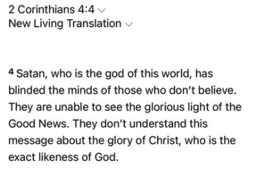 Kabamur's tweet photo. Remember, satan is "god of this world" and Yeshua's message was about ascending to place prepared for us, leaving evil behind.

Many Christians believe it's their job to defeat evil, but it's impossible to forcefully change someone's heart.

The spiritual war exists within us. https://t.co/u2GaxVqKC8