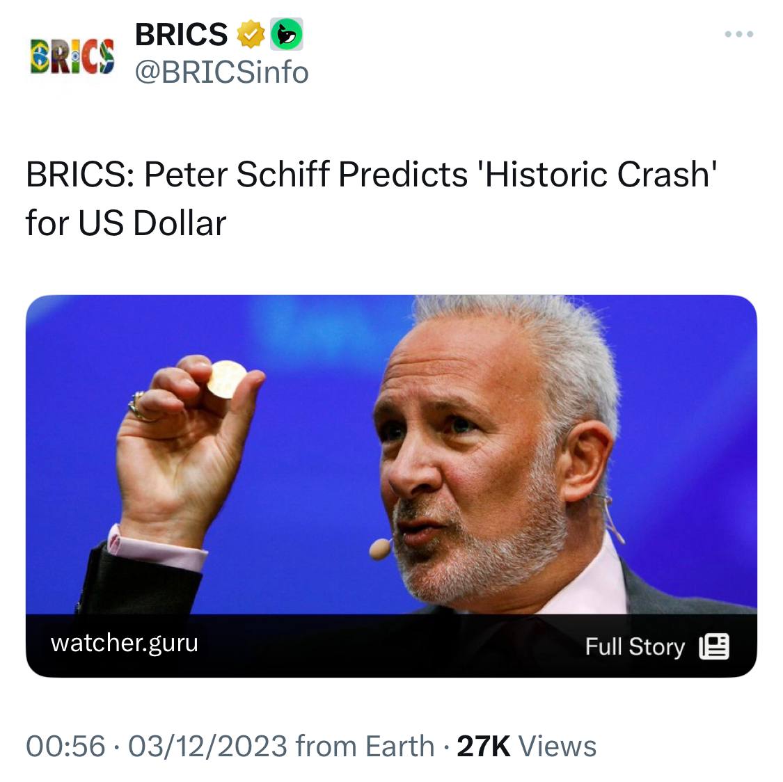 The best is yet to come ✝️ (@lionstrumpputin) on Twitter photo <a href="/GoldTelegraph_/">Gold Telegraph ⚡</a> BRICS is pegged to Gold
$ unpegged from gold 1971
ÂŁ unpegged from gold 1931
€ NEVER pegged
Fake currencies printed to oblivion for their agendas.
911, Wars, Covid, bribery, etc... <a href="/GoldTelegraph_/">Gold Telegraph ⚡</a> BRICS is pegged to Gold
$ unpegged from gold 1971
ÂŁ unpegged from gold 1931
€ NEVER pegged
Fake currencies printed to oblivion for their agendas.
911, Wars, Covid, bribery, etc...