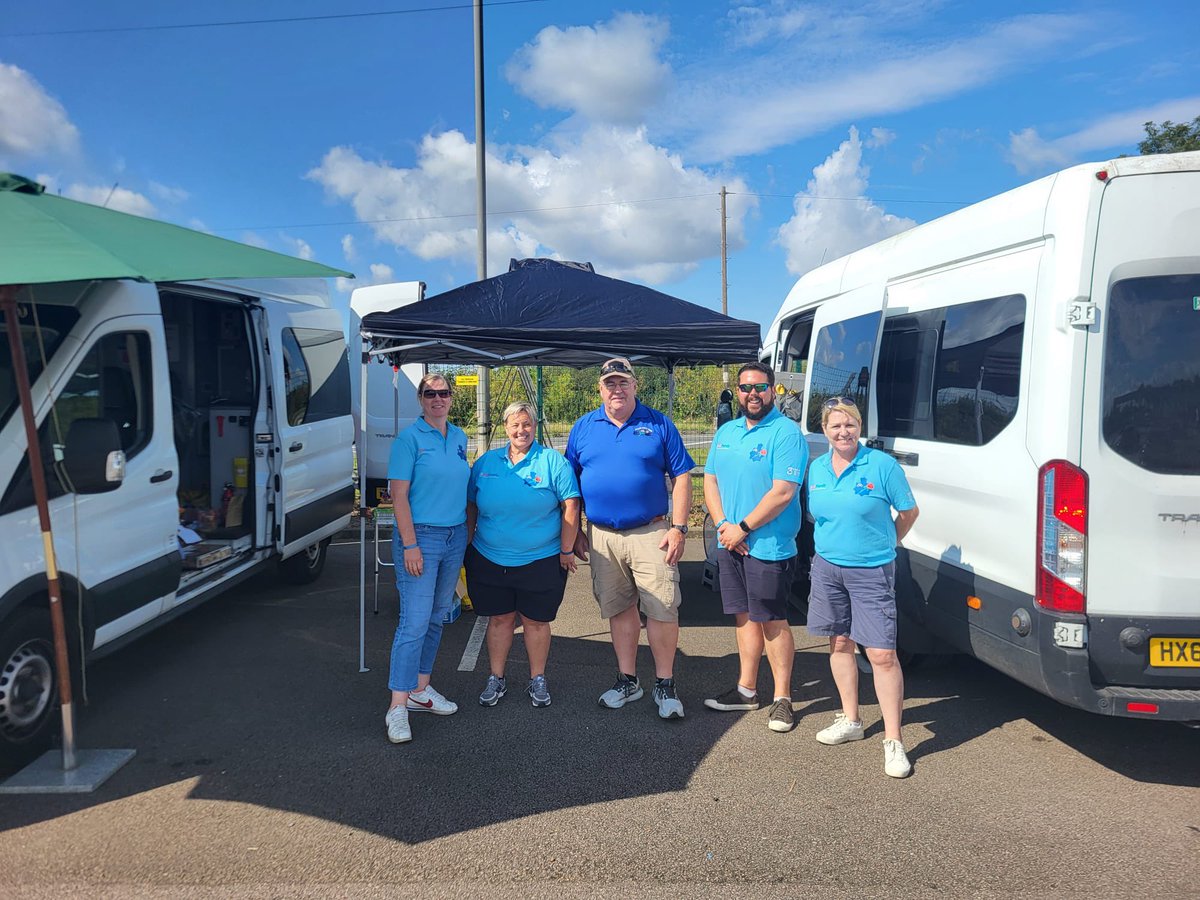 Some of our <a href="/HantsValleyPUT/">HantsTVP Police Unity Tour 2025</a> support crew awaiting the arrival of <a href="/PolUnityTourUK/">UK Police Unity Tour</a> for refreshments
