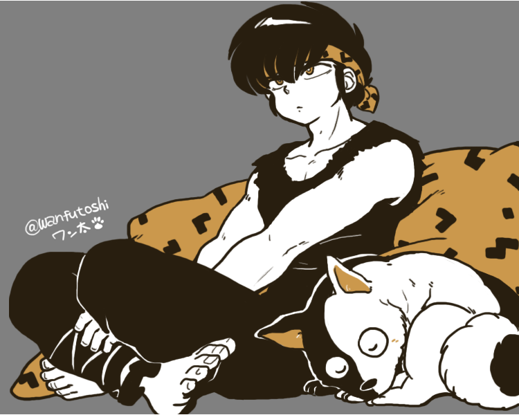 「良牙とシロクロ① 」|ワン太🐾のイラスト