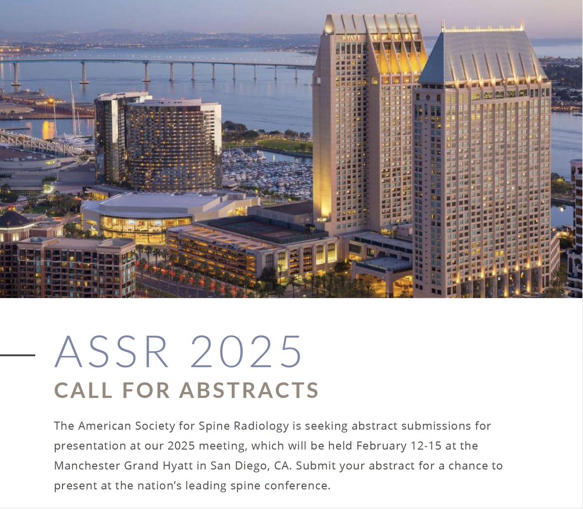 American Society of Spine Radiology (ASSR) tweet media