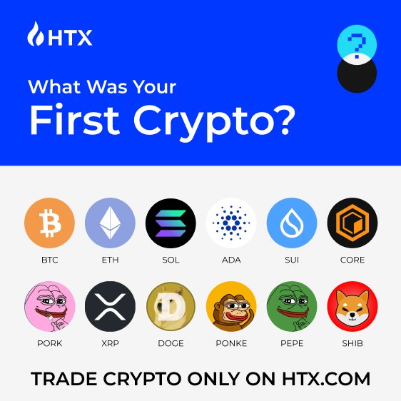 HTX_Global's tweet photo. What was your first #crypto? https://t.co/j3O44DKh7Y
