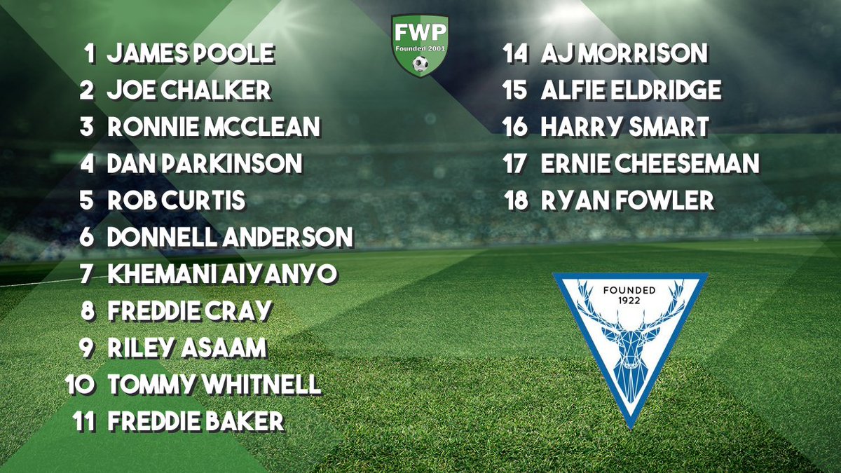 EBTheDeres's tweet image. ERITH &amp;amp; BELVEDERE: Poole Chalker Mcclean Parkinson Curtis Anderson Aiyanyo Cray Asaam Whitnell Baker; SUBS: Morrison Eldridge Smart Cheeseman Fowler fwp.co/phaLWU