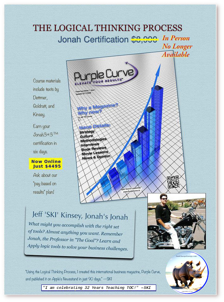 Jeff_SKI_Kinsey's tweet image. Know what is better than googling your name?

Perplexity AI: 

How has Jeff Ski Kinsey advanced the teaching of the Logical Thinking Process as defined by Dr. Eli Goldratt
perplexity.ai/search/how-has…  
#TOCtips &amp;amp; #insights w/ #theSKIman