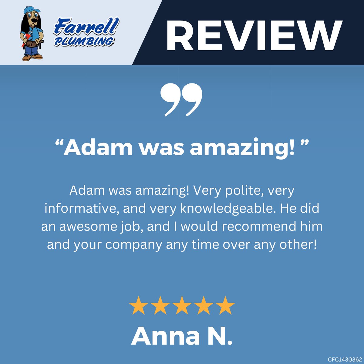 GoTeamFarrell's tweet image. “Adam was amazing! Very polite, very informative, and very knowledgeable. He did an awesome job, and I would recommend him and your company any time over any other!”

- Anna N.

Looking for trusted plumbing services that put your needs first? Farrell Plumb...