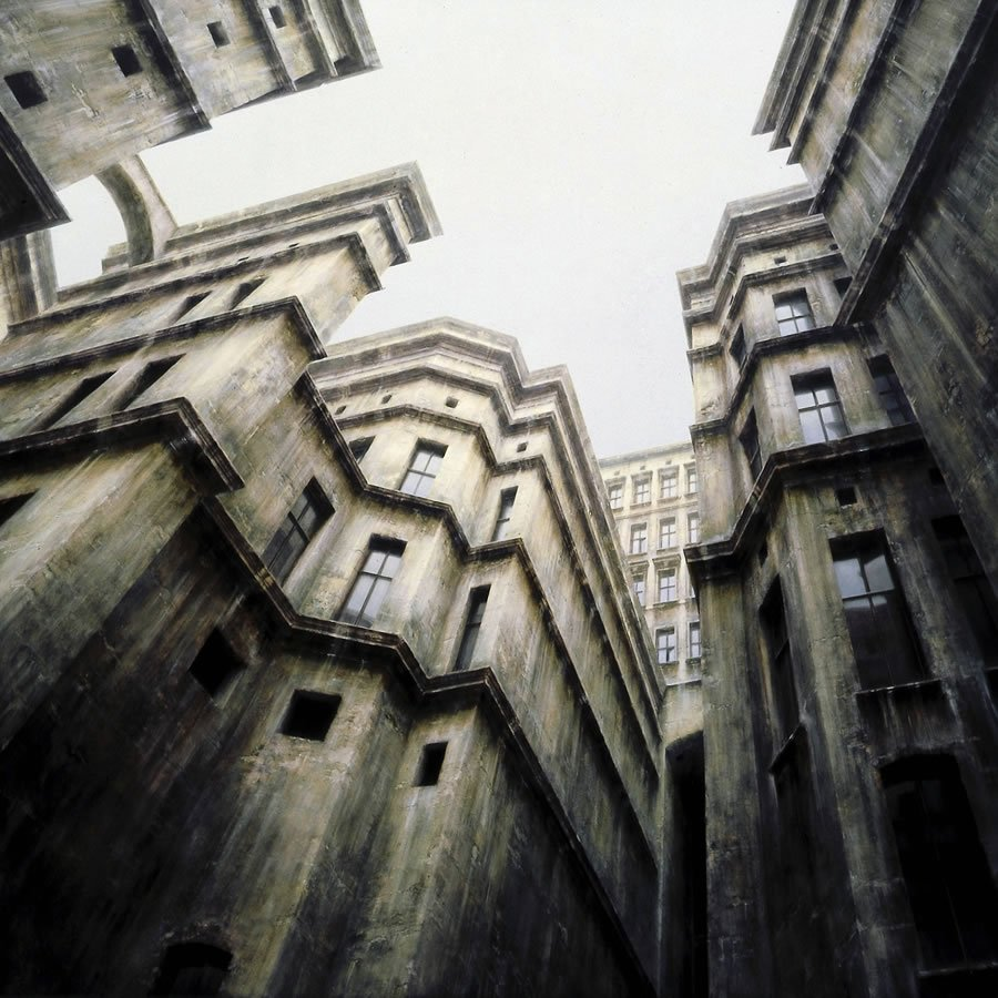 Dystopian solitude in the paintings of the German artist Stefan Hoenerloh