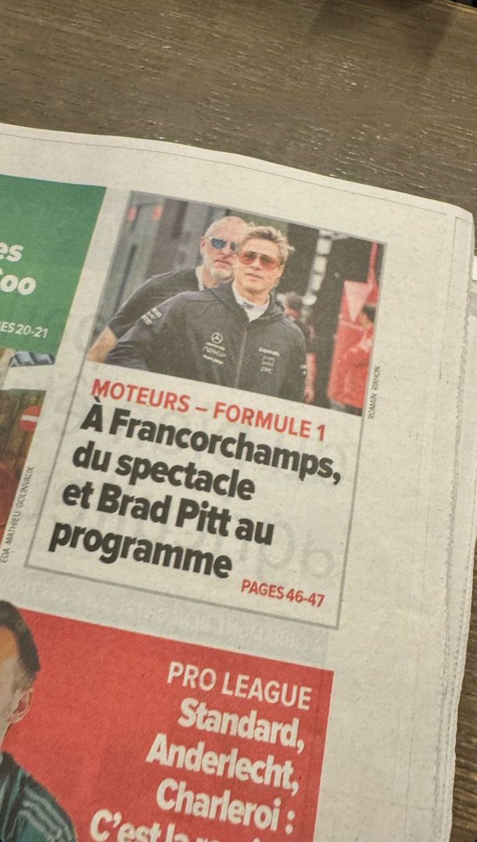 APXgpF1Team's tweet photo. 🗞️🗞️🗞️

@RuthBuscombe

#F1 #Formula1 #APXGP #ApexGP #f1Movie #F1Film #APXGPF1 #Apex #SpaFrancorchamps #BelgianGP #Belgium #Spa #EauRouge https://t.co/xF7NVIwuEa