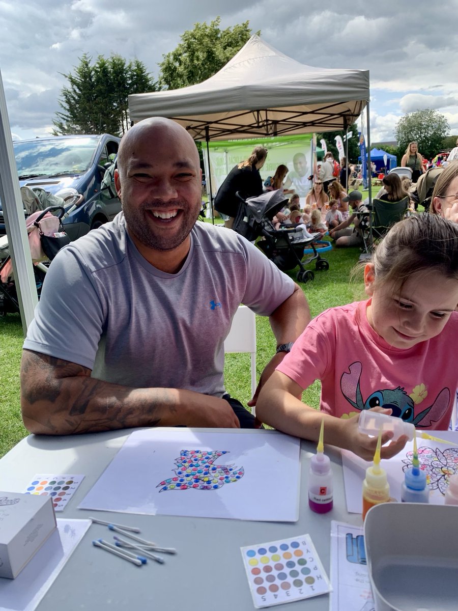 Having a great time ⁦<a href="/OxonPlay/">Oxon Play Assoc OPA</a>⁩ day in Carterton. Lots of creative chemistry happening! TY ⁦⁦<a href="/RoySocChem/">Royal Society of Chemistry</a>⁩ for funding our work and the raffle prizes that mean more science fun for the summer! ⁦<a href="/OxfordChemistry/">Oxford Chemistry</a>⁩ ⁦<a href="/SciTogOx/">Science Together Oxford</a>⁩