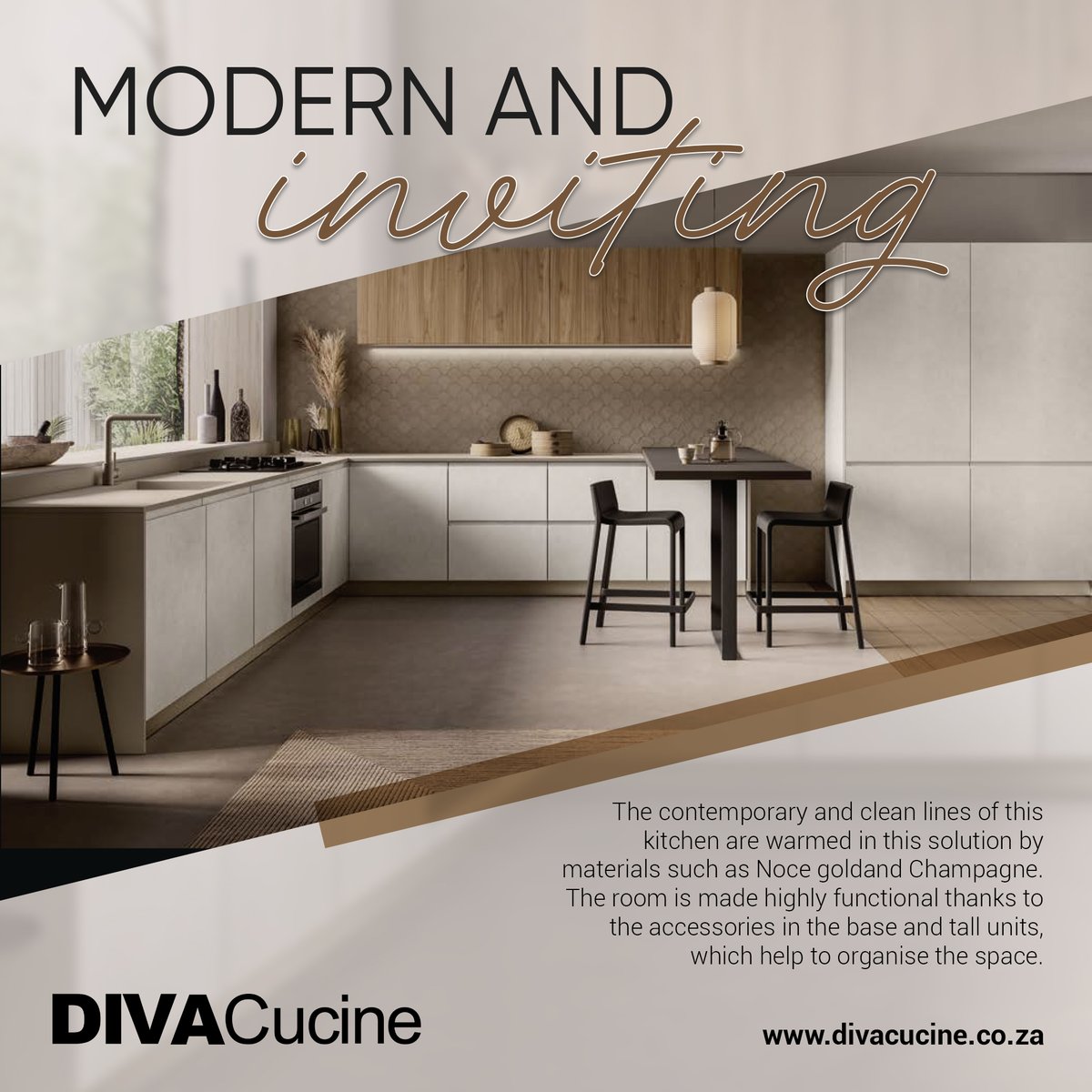Diva_Cucine's tweet photo. Modern and Inviting.
The home is our refuge and the furniture we choose is its cornerstone.
Don’t be afraid to mix different styles.

Get in touch with Us:
info@divagroup.co.za | 011 787 1999
https://t.co/sAN5gpTBOz

#DivaCucine #Italiankitchens #luxuryliving #lifestyleliving https://t.co/VX6CQBGFYu