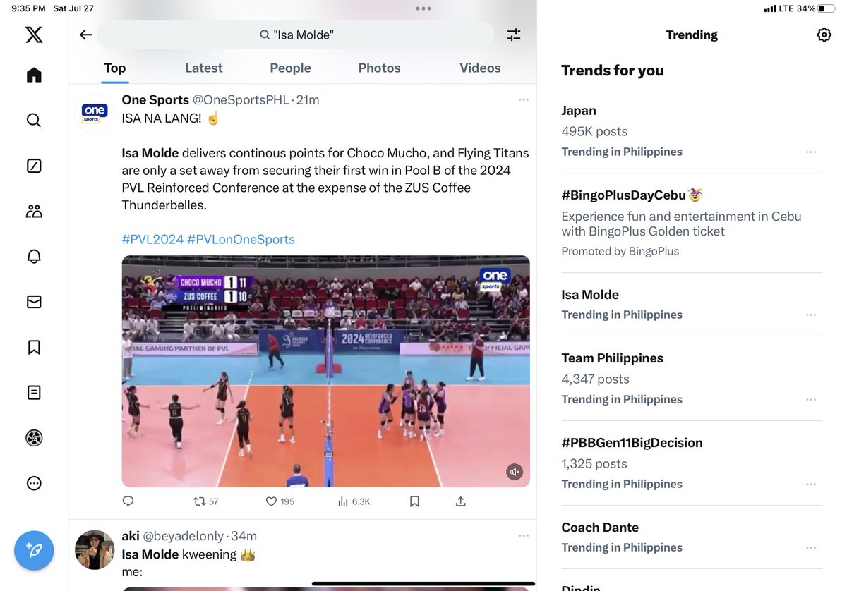 Isa Molde, POG worthy. Laro na, nag strength and conditioning pa. Buhat lang ng buhat kid, sa December na tayo maningil. 😜💪🏼💯
<a href="/pvlph/">Premier Volleyball League</a> <a href="/CMFlyingTitans/">Choco Mucho Flying Titans</a>