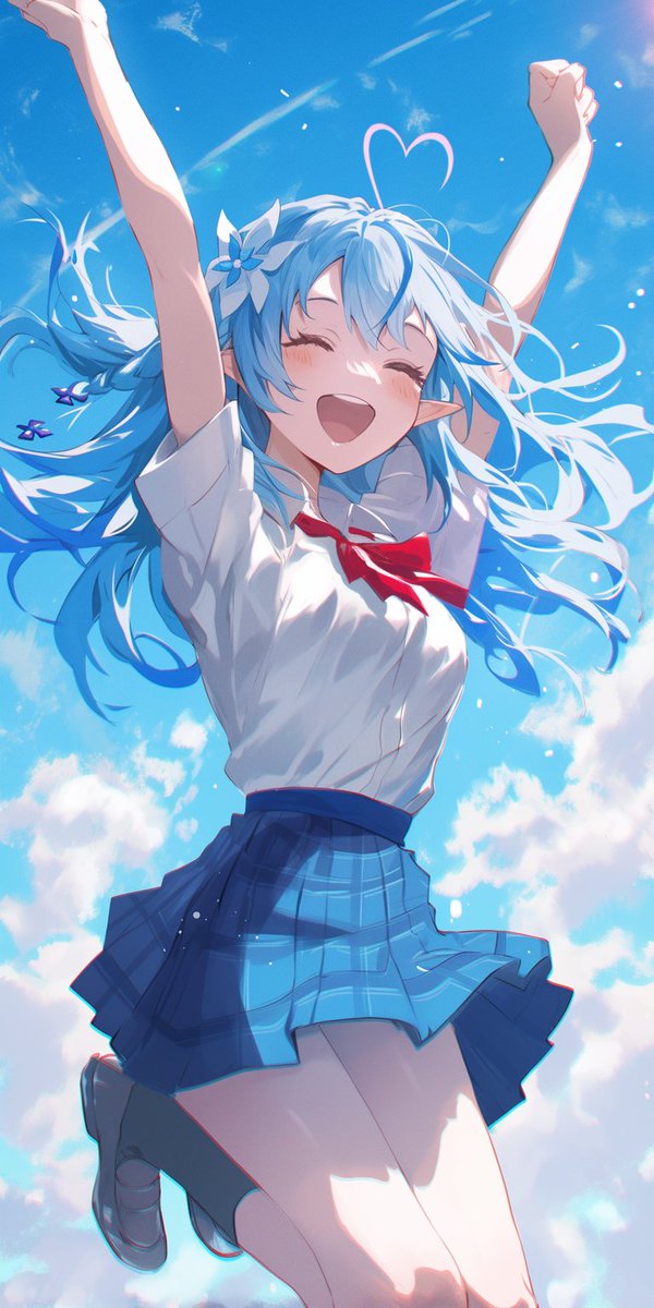 yasumin_ai's tweet photo. きららジャンプ #LamyArt #nijijourney #AI #雪花ラミィ https://t.co/9z7vcRWVVs