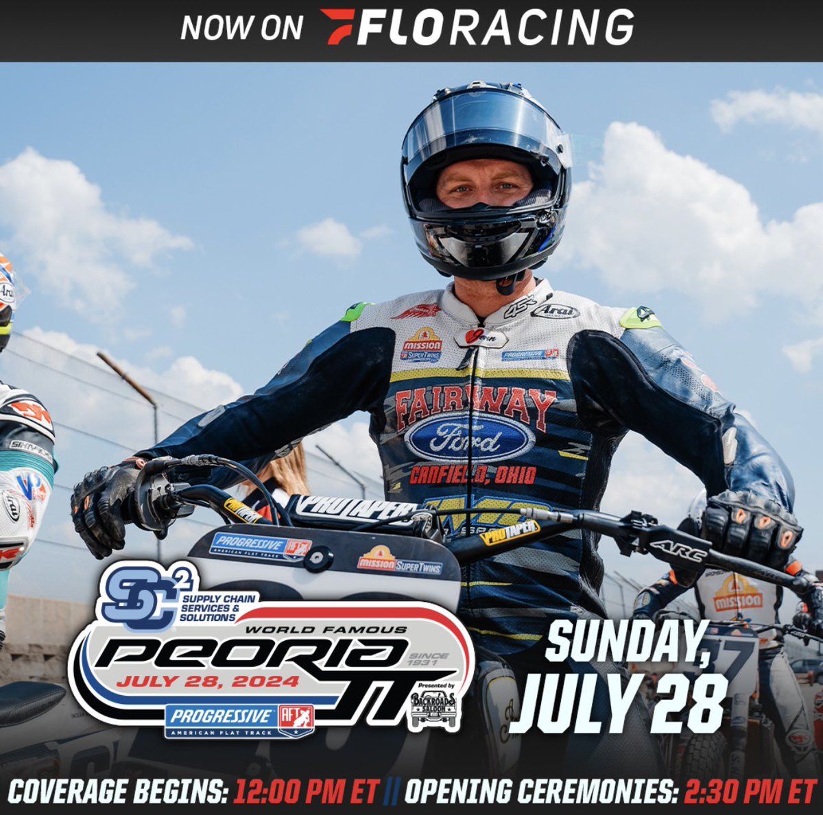 Peoria week, let’s get it 💪🏼

You can watch all the action live at 
flosports.link/2024aft

<a href="/AmericanFlatTrk/">American Flat Track</a> 
<a href="/FloRacing/">FloRacing</a> 

#PeoriaTT #ProgressiveAFT