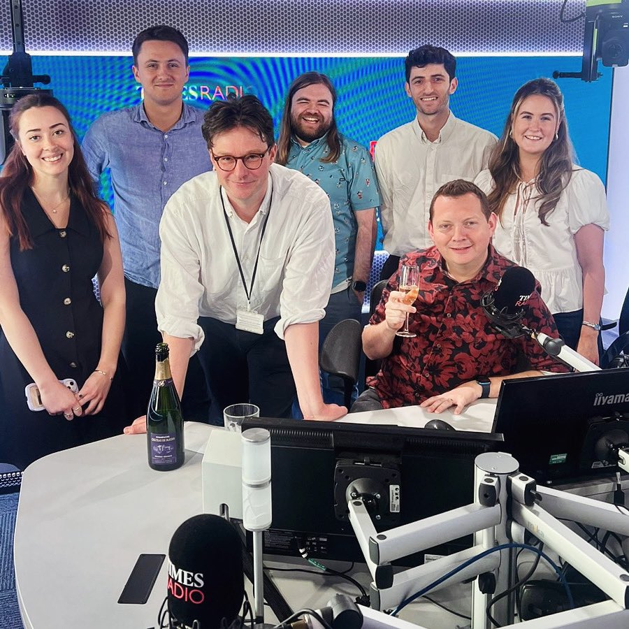 Matt Chorley (@mattchorley) on Twitter photo What a last show. Thank you for all of the lovely messages.
And special thanks to this brilliant team <a href="/KeaBrowning/">Kea Browning</a> <a href="/Tom_Vigar/">Tom Vigar</a> <a href="/andrew_alex/">Andrew Alexander</a> <a href="/RyanB901/">Ryan Boydon</a> <a href="/LewDecker/">Lewis Decker</a> <a href="/erinrose_c/">Erin Carney</a> What a last show. Thank you for all of the lovely messages.
And special thanks to this brilliant team <a href="/KeaBrowning/">Kea Browning</a> <a href="/Tom_Vigar/">Tom Vigar</a> <a href="/andrew_alex/">Andrew Alexander</a> <a href="/RyanB901/">Ryan Boydon</a> <a href="/LewDecker/">Lewis Decker</a> <a href="/erinrose_c/">Erin Carney</a>