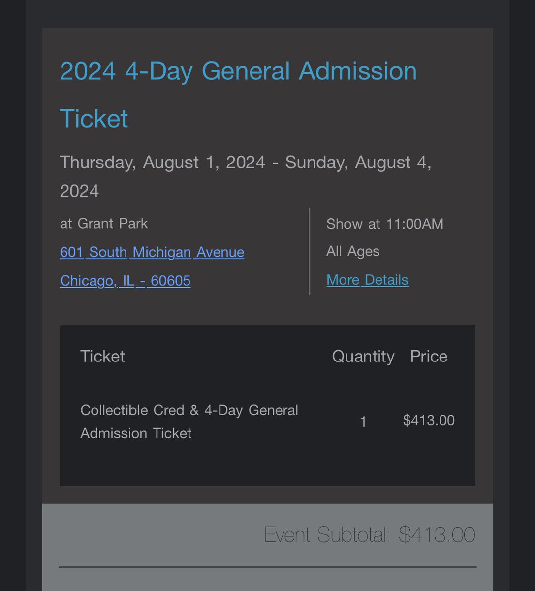 minttteacup's tweet photo. WTS

4-DAY GA LOLLAPALOOZA 2024 TICKET
$415 (willing to negotiate)
NO SHIPPING COST

i like desperately need this off my hands, not going anymore &amp; don’t want it to go to waste… PLEASE. GENUINELY.

#wts #lollapalooza #wtslollapalooza https://t.co/3HZ30zy6PF