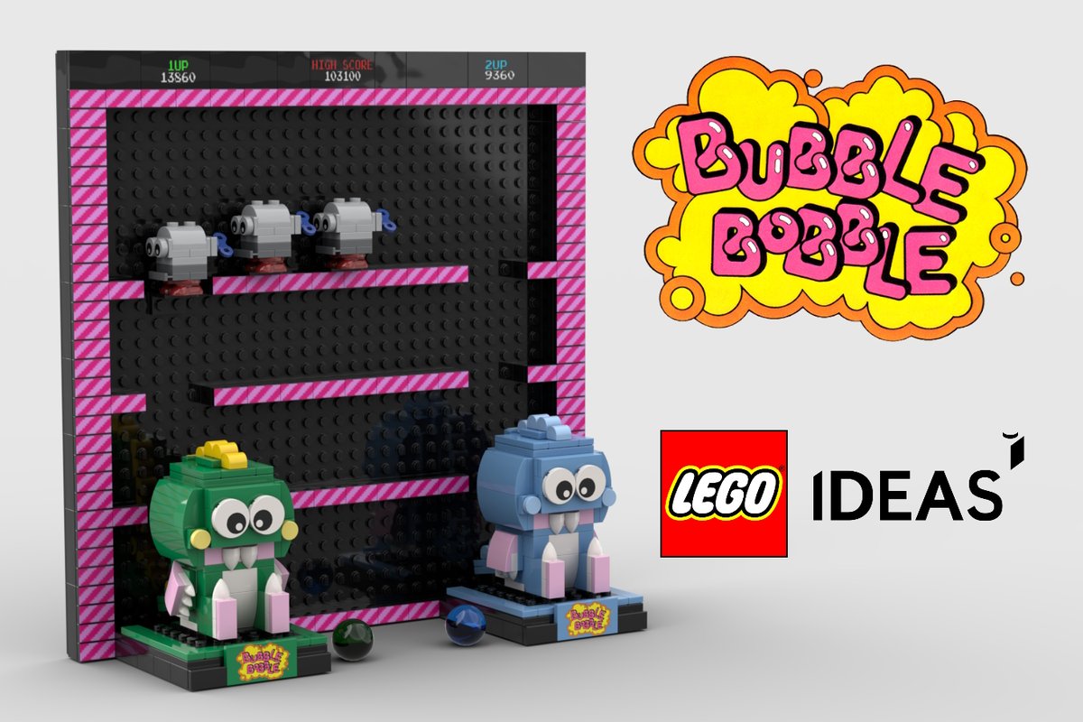 stefx17's tweet photo. Please support and share my new retro LEGO Ideas project!
https://t.co/AajW3IawOk
As a nostalgic adult, I'm counting on your support to bring Bub and Bob as a Lego set on the shelves all over the world.
Thank you, please vote and share... with autofire! #LEGO #legoideas #arcade https://t.co/UaqZIFhfsU