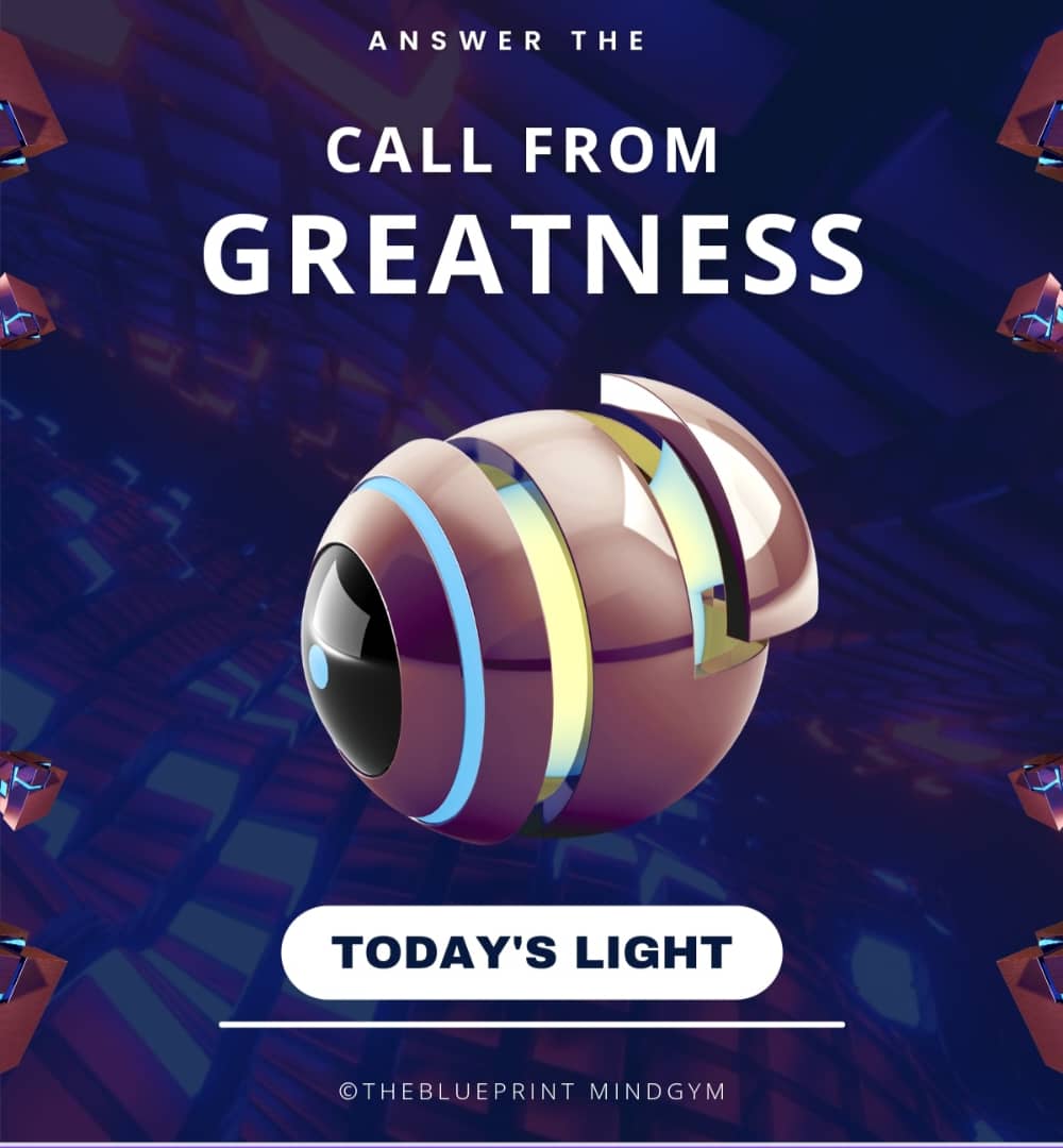 TheblueprintPA's tweet image. Welcome to TheBlueprint MindGyM

Today's Light: Answer The Call from Greatness.

When you were a child, your eyes sparkled with the glory of a dazzling future. 
You were connected to your calling. You spoke the truth and your heart was wide open.