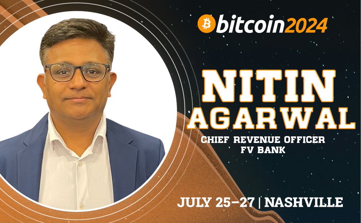 #ALERT 🚨
In just one hour, FV Bank CRO <a href="/nityn/">Nitin Agarwal</a> will be part of an insightful panel discussion with <a href="/BuildCIO/">Bitcoin Expedition 2023</a>, <a href="/cryptonomista/">Mauricio Di Bartolomeo</a> and <a href="/ts_hodl/">Trey Sellers ∞/21M</a> on Bitcoin Collateralized Credit.

📍 Enterprise Stage - The Bitcoin Conference
⏰ 11:00 AM

#Bitcoin2024 #Crypto #BTC