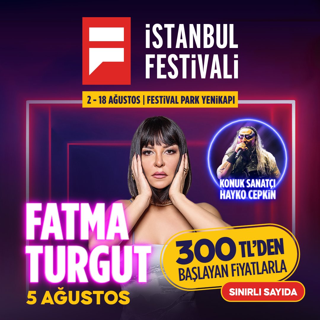 istfestivali's tweet photo. 300 TL den Başlayan Festival Biletleri Sınırlı Sayıda

Konserler, Sahne Şovları, Eşsiz Festival Etkinlikleri ve Benzersiz Lezzetler Seni Bekliyor 🥳 Esnek Biletler Sınırlı Sayıda