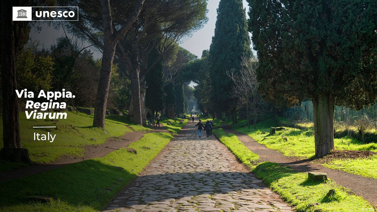UNESCO 🏛️ #Education #Sciences #Culture 🇺🇳 (@unesco) on Twitter photo 🔴 BREAKING!
New inscription on the <a href="/UNESCO/">UNESCO 🏛️ #Education #Sciences #Culture 🇺🇳</a> #WorldHeritage List: Via Appia. Regina Viarum, #Italy 🇮🇹.
➡️unes.co/46whc #46WHC 🔴 BREAKING!
New inscription on the <a href="/UNESCO/">UNESCO 🏛️ #Education #Sciences #Culture 🇺🇳</a> #WorldHeritage List: Via Appia. Regina Viarum, #Italy 🇮🇹.
➡️unes.co/46whc #46WHC