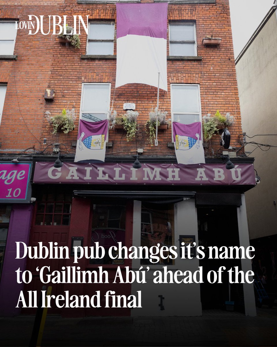 To celebrate his Galway roots and the county's stellar GAA year, a Dublin pub owner has turned his new pub into a Dublin haven for all things Galway this weekend - and temporarily renaming it to “Gaillimh Abú” for the weekend that’s in it. 

📍11 Wexford Street, Dublin 2