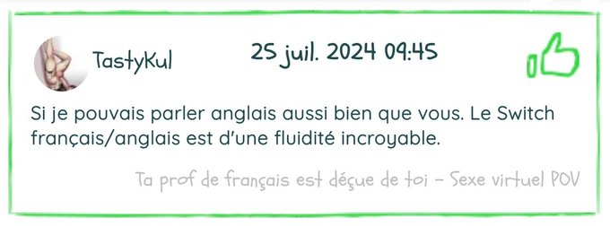Apr&egrave;s vous avoir impressionn&eacute;s avec mon cul, je vous impressione avec mon niveau d'anglais 😎 https://t