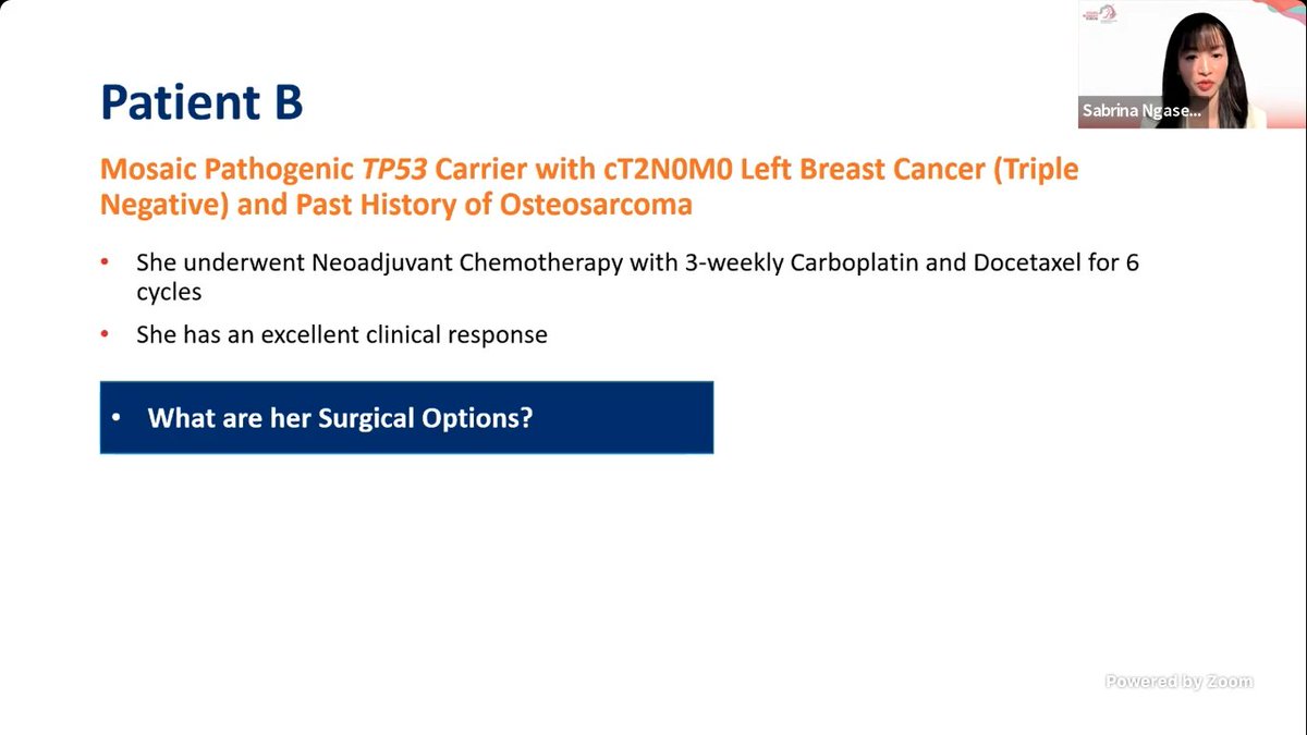 ywforum_'s tweet image. Interesting expert panel at the #YWF2024 Virtual Meeting! Great tumor board discussion on Hereditary Cancer Syndromes beyond BRCA, including Li Fraumeni and Cowden’s Syndromes!