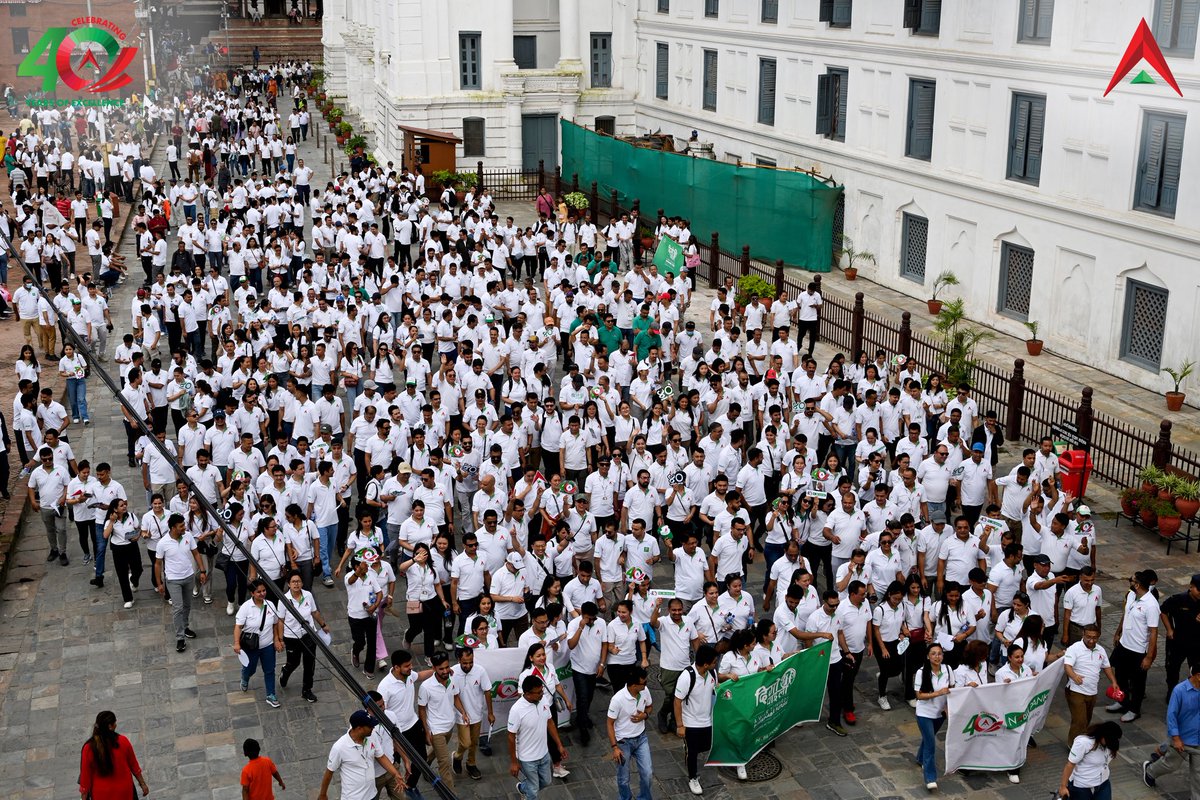 nabilbank's tweet photo. Stepping into a sustainable future, DigoPaila was a resounding success. A big thanks to all our Nabilians for making this event possible to be conducted simultaneously throughout Nepal.

#NabilBank #TogetherAhead #Nabil40thAnniversary #DigoPaila #AWalkTowardsSustainableFuture https://t.co/WS8DCZrLky