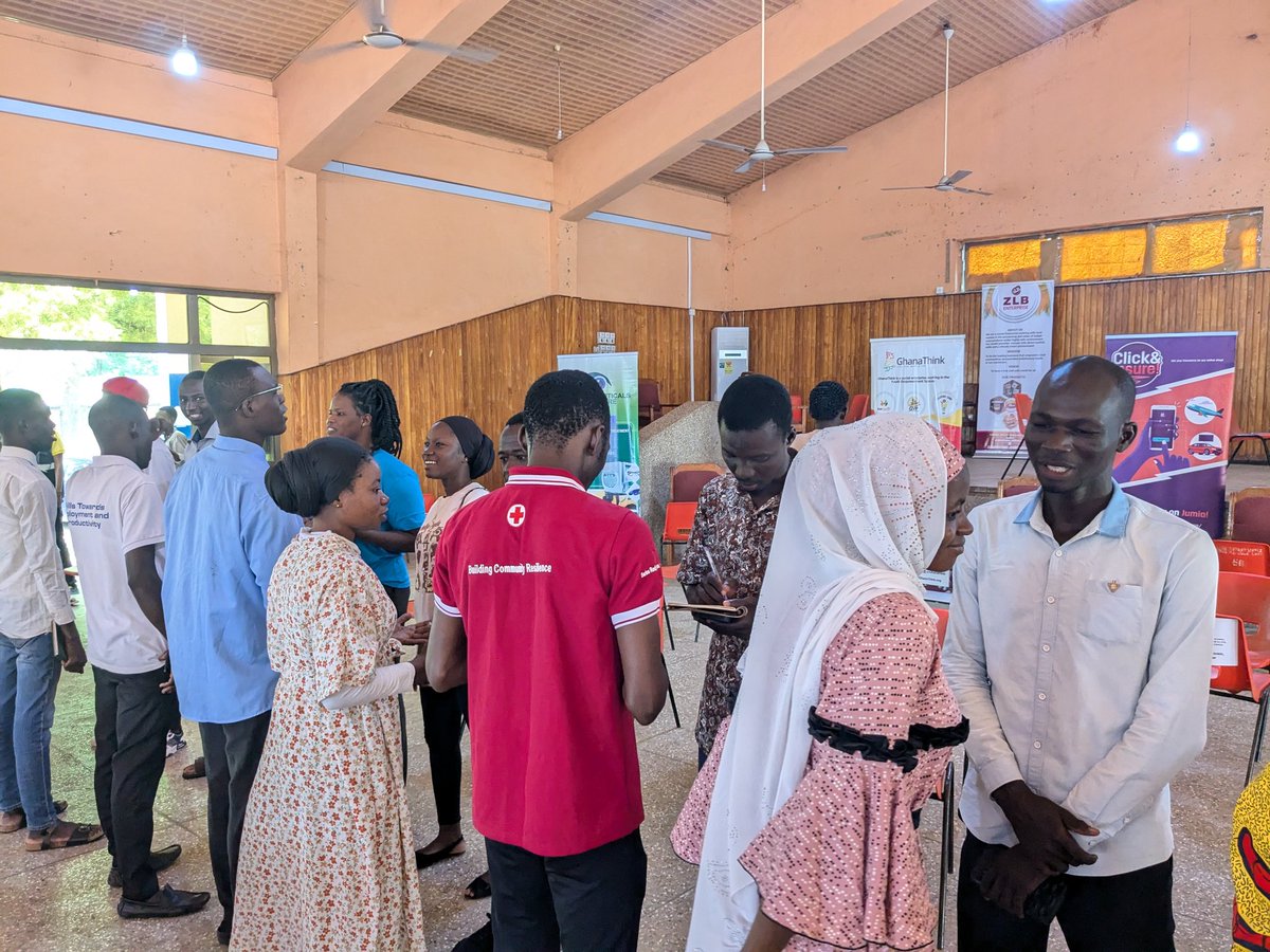 Barcampghana's tweet photo. #Speednetworking sessions at #Barcamp in #Ghana.

What are the most important things to tell someone you meet while #networking?

Name, location, occupation, number?

Barcamp Tamale 2024 @ #GNATHall, @Tamale_Ghana. 
Your network is your net worth.

See more via #bctamale https://t.co/EgcIkAPDvK