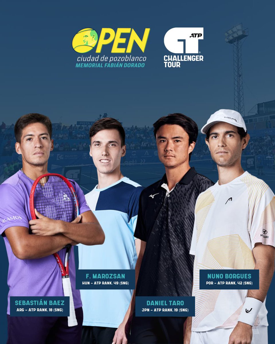 PozoblancoOpen's tweet photo. 🎾 Hoy comienza la modalidad de tenis de los Juegos Olímpicos de París 2024.

Por ello, os queremos enseñar con mucho orgullo los 7 tenistas que han pasado por nuestro Open de Pozoblanco y que representarán a sus respectivos países estos Juegos Olímpicos.

#TenisPozoblanco https://t.co/G3L4PgQDfU