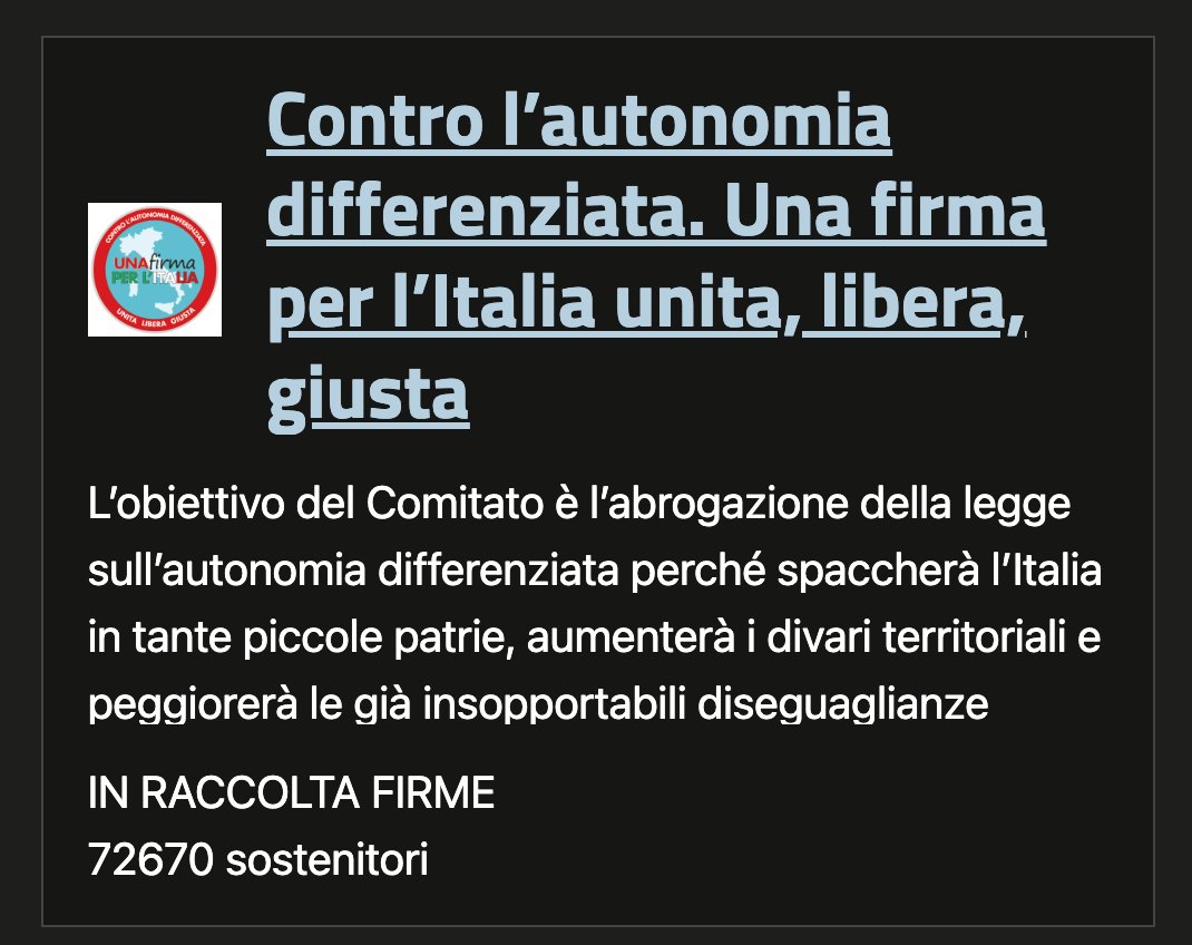 LuMo71's tweet photo. Ehi, la firma digitale SPID funziona e siamo già al 14,5% delle firme necessarie https://t.co/CJvLYauYdL
