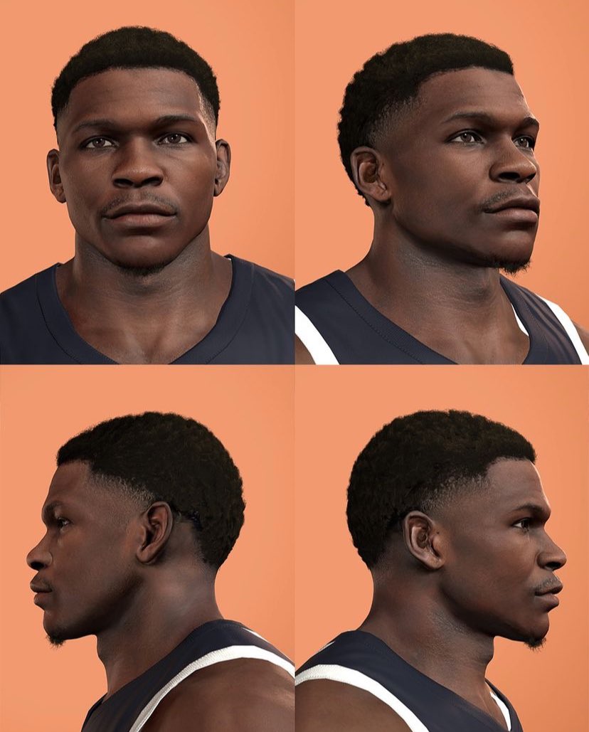 rRevmeo's tweet photo. @NBA2KMobile Look at these face scans they are so realistic and good u guys need this bro, most of the players are ugly and dont look like the actual player. So im begging pls do something , revamp the old player scans bc ant is outdated and doesn’t look alike, curry too so yeah ⚠️ https://t.co/9EdH2Rza7Z