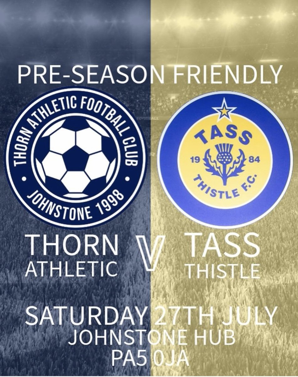 thorn_2010's tweet photo. As we edge closer to the start of the upcoming season, We have some tough fixtures coming up and it starts today with Tass at the Hub ⚽️

#cmonthethorn #thorn2010 https://t.co/yBaEHum1oi