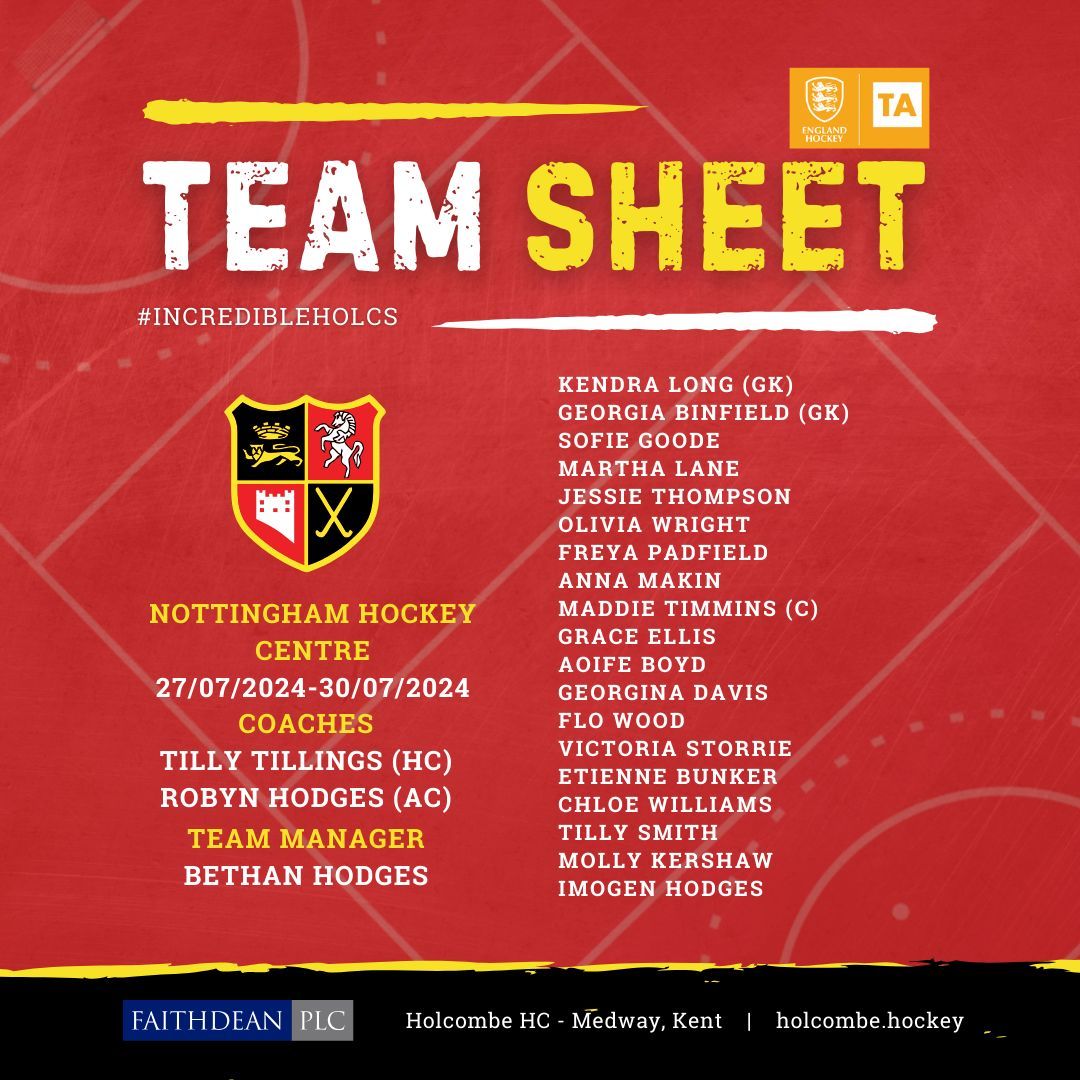 With the #TalentAcademyCup set to start tomorrow, we caught up with Girls' TA captain Maddie Timmins - read our interview via the link below!

buff.ly/3Yrjumd 

Congratulations to all of those selected! #IncredibleHolcs

<a href="/EnglandHockey/">England Hockey</a>