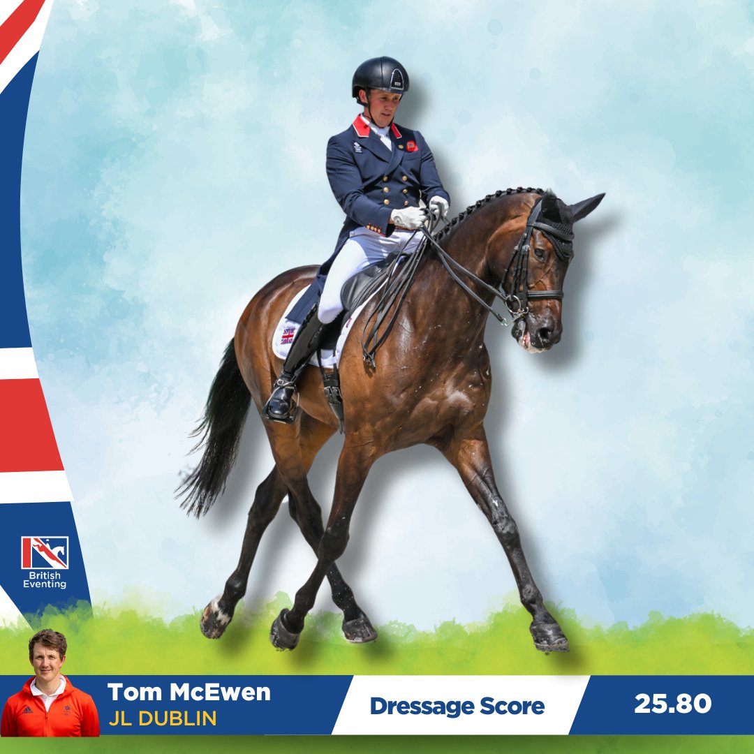 BEventing's tweet image. 📷A strong start for #TeamGB as Tom McEwen and JL Dublin come away with the current leading score of 25.80 in the dressage.

#BeWithUs #ABondLikeNoOther #britishequestrian #britisheventing #eventing #ASportLikeNoOther #Paris2024 #Olympics #TeamGB