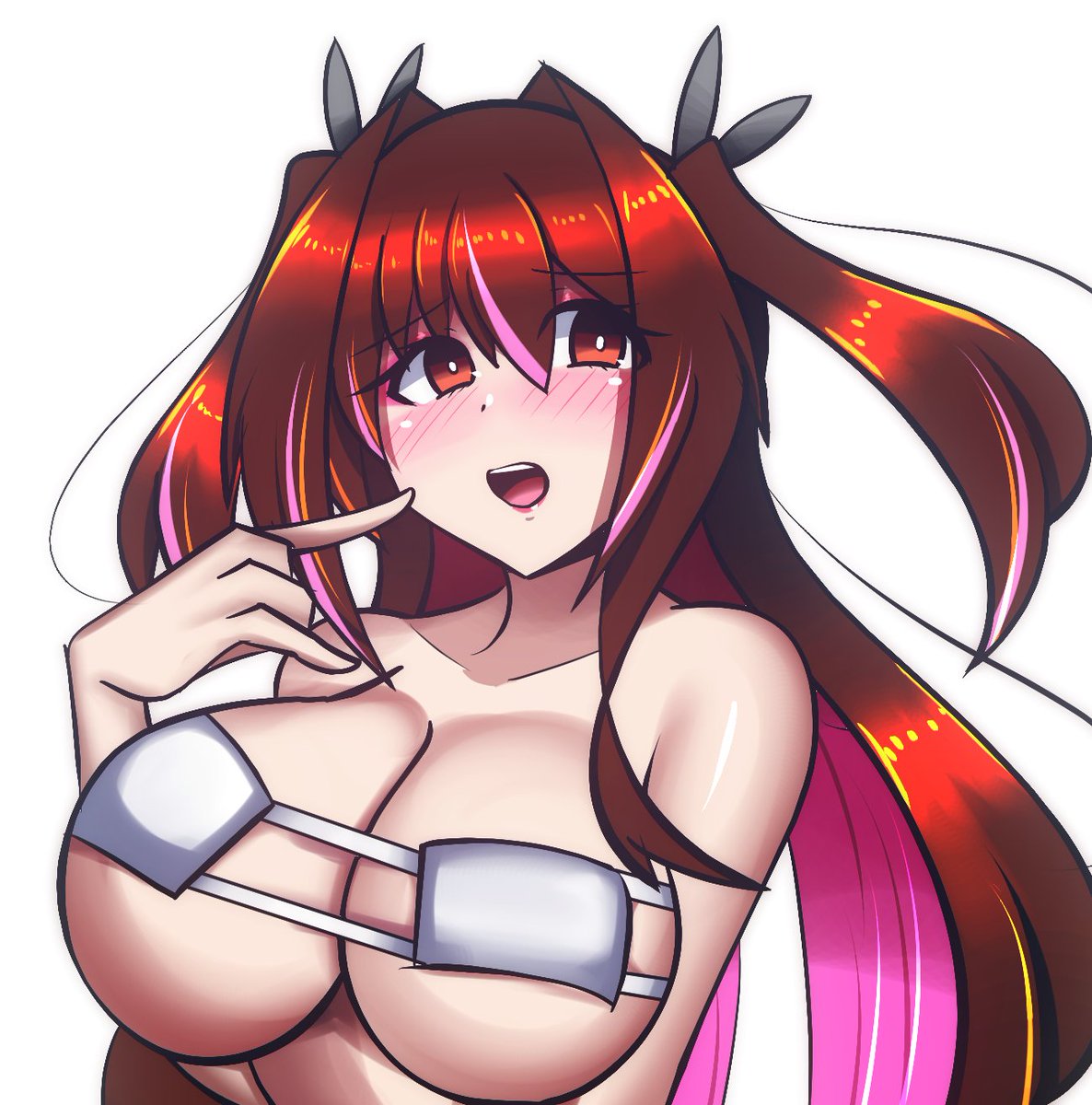 地雷系に育った世界戦のましろちゃんを描きました('ω') 