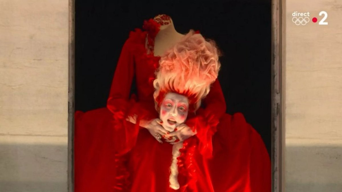 Imagine representing Marie Antoinette singing « it will be alright just behead them » in front of all the worlds leaders. Happened last night, France has balls 🇫🇷💪❤️ #paris2024 #OpeningCeremony