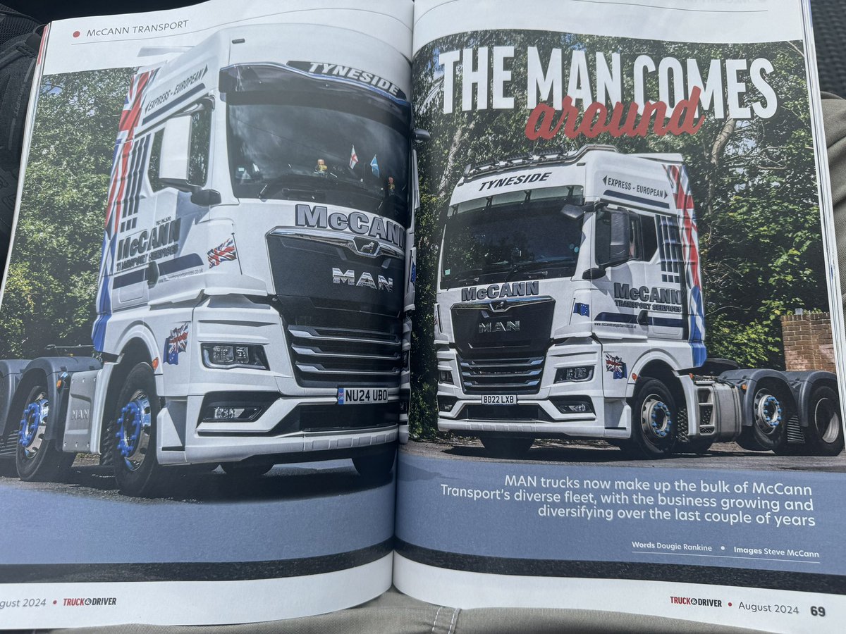 A lazy Saturday morning enjoying the sunshine, and the latest <a href="/TrucknDriver/">Truck & Driver</a> magazine with <a href="/McCannTrans/">James McCann</a> featured