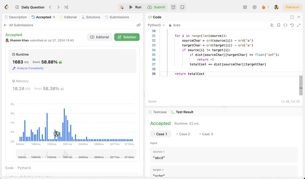Nishansummy's tweet photo. ✅Day 49 /100 of  #100DaysOfDSADaily 
#learnpublic 
#codingchallenge
@LeetCode

Happy Coding🚀🚀 https://t.co/CGhNqo0KE6