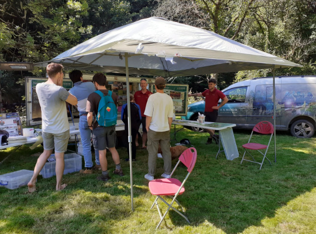 Join rangers Charlotte and Izzy plus our engagement trailer 'porpoise' down at Tarr Steps meadow tomorrow (Sun 28th 11-3) for some stream dipping, butterfly spotting and jigsaw making. Thanks <a href="/tarrfarminn/">Tarr Farm Inn</a> for letting us use your meadow :)