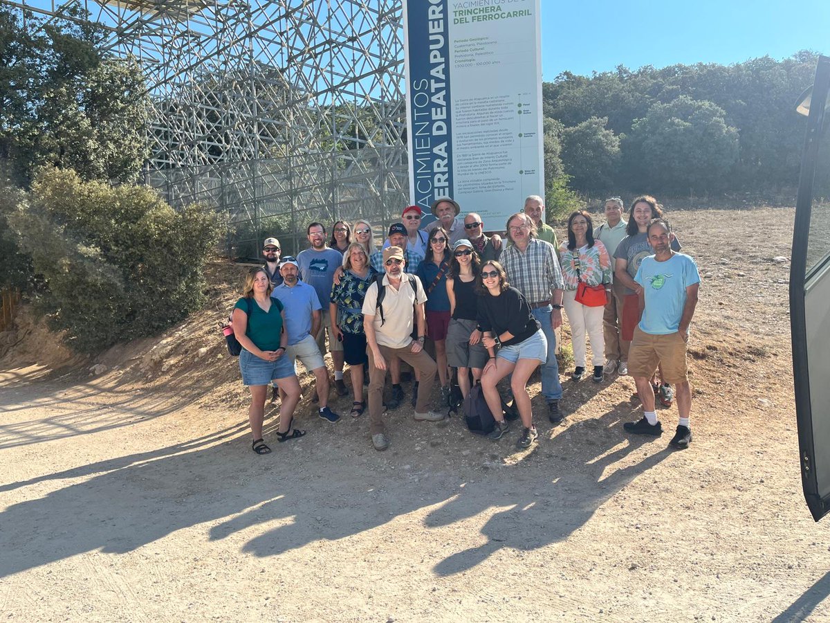 heatherfsmith's tweet photo. Amazing visit to the Atapuerca world heritage site with the AR team. It was exciting to see the sites where so many excellent hominin fossils have been recovered over the past 40+ years. https://t.co/GTy3SadkRC