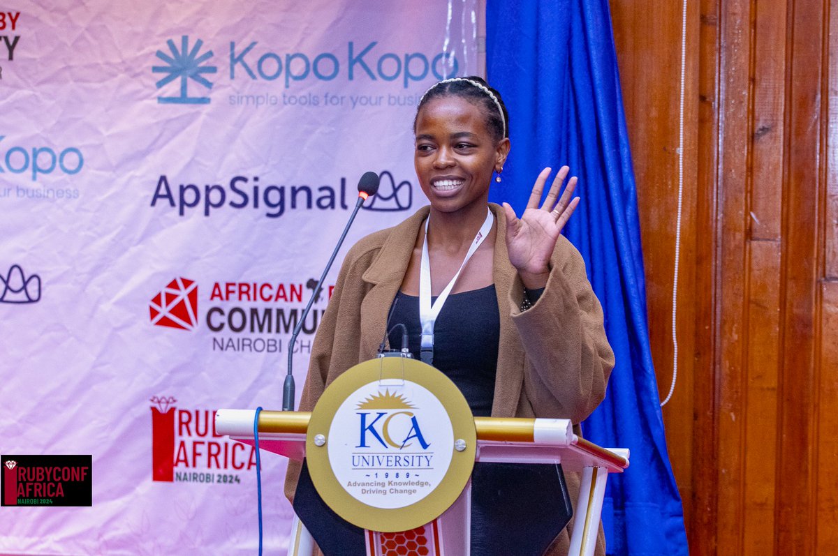 ruby_african's tweet photo. Annette's session was about STEM ROBOTICS. She is the co-founder of Creptie school which delivers intensive training and coding training to kids.
She has stated that kids as young as 5 can start on robotics 

#rubyconfafrica2024 #africanruby https://t.co/2tCpyN0tD1