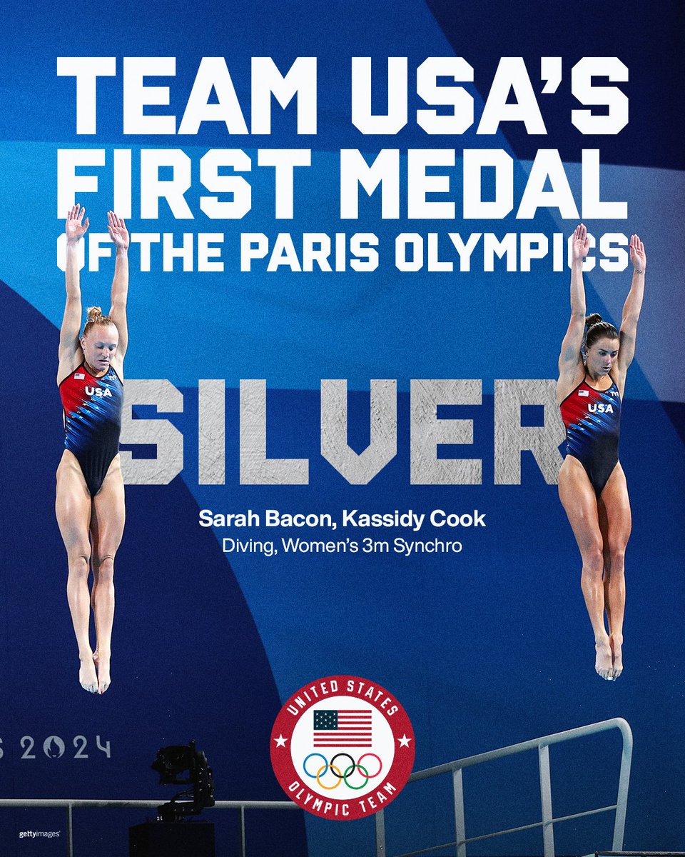 TeamUSA's tweet image. TEAM USA IS ON THE BOARD 🇺🇸🥈

#ParisOlympics