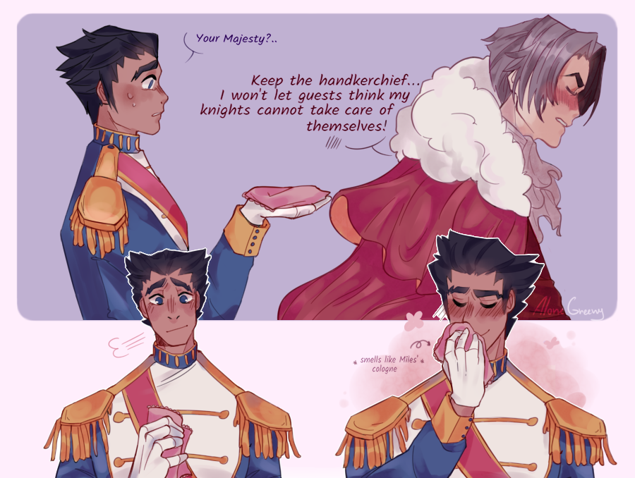 Alone_Greeny's tweet photo. #AceAttorney #narumitsu #wrightworth
Royalty AU https://t.co/Fg846FoUy4