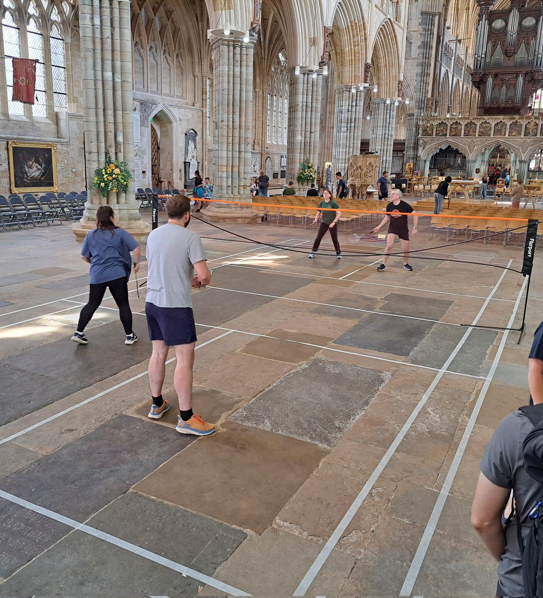 Chris Palmer (@chrisjipalmer) on Twitter photo Badminton <a href="/ExeterCathedral/">ExeterCathedral</a> #Olympics Fun morning and great to see lots of people enjoy themselves. Badminton <a href="/ExeterCathedral/">ExeterCathedral</a> #Olympics Fun morning and great to see lots of people enjoy themselves.