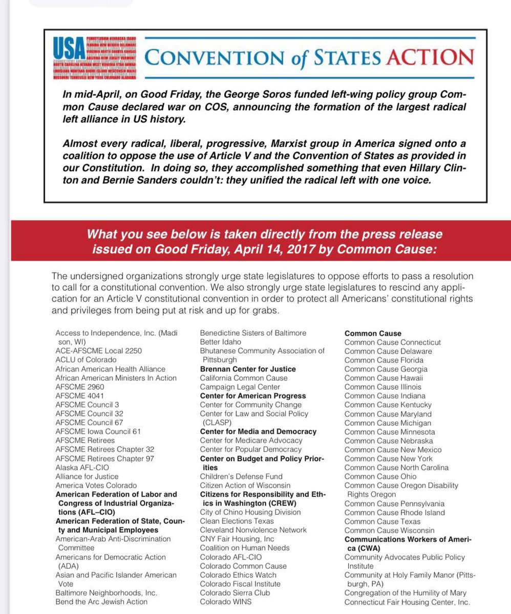 SenatorT32036's tweet photo. n full view, @WendyRogersAZ joins Planned Parenthood &amp; Common Cause (a Soros organization) in opposing Article 5 Term Limits, spreading fear as her reasoning. Her ignorance &amp; craziness makes her far too dangerous for our Arizona legislature!  #DeepState 

https://t.co/b44pQz7Iy5. https://t.co/YbFFt14bin