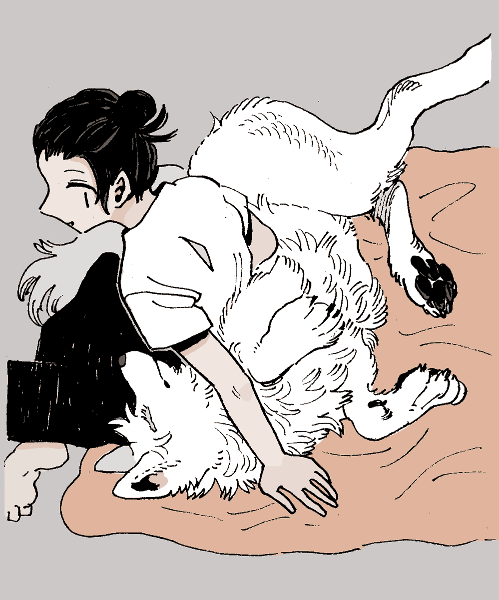 甘えの様子(獣化) 